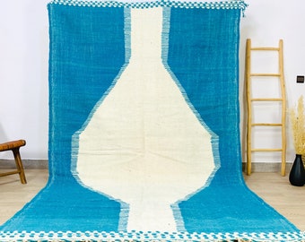 キリム イエロー モロッコ ラグ - 平織りラグ - キリム織りラグ