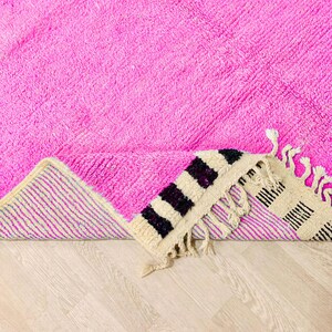 Moroccan Pink Rug, Pink Shag Rug, Moroccan Berber Rugs, Beni Ourain Moroccan Rug