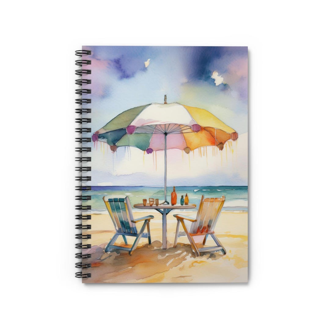 Spiral Notebook - Ruled Line Beach Serenity by Jan - Etsy