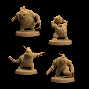 Burlap Minions • Halloween Weird World • Dragon Trappers Lodge • 3D Printed Tabletop Miniature •