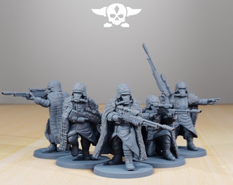 GrimGuard Snipers • Station Forge •  3D Printed Tabletop Miniature •