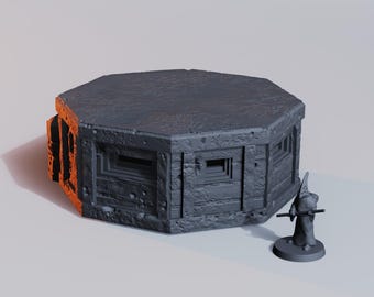Trench Pillbox • Wargame Scatter Terrain • Playable Interior • 1 pieces • FDM printed
