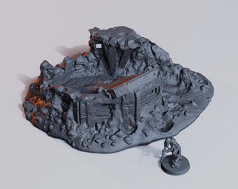 Trench Pillbox Ruined • Wargame Scatter Terrain • 1 pieces • FDM printed