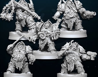 Plague Annihilators • 10 man Squad • Den of Imagination • 3D Printed Tabletop Miniature •
