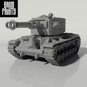 Grim KV-2 &quot;Ragnarok&quot; Main Battle Tank • Modular • Grim Prints •  FDM Printed Wargaming Tank •