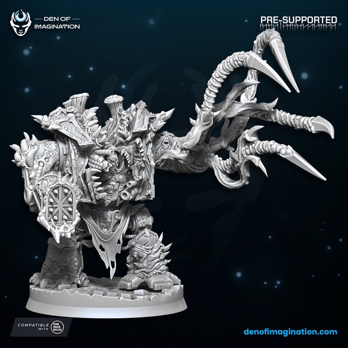 Plague Juggernaut • Den of Imagination • 3D Printed Tabletop Miniature ...
