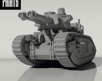 Grim Char 2C Heavy Tank • Modular • Grim Prints •  FDM Printed Wargaming Tank •