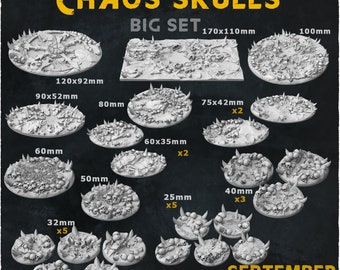 Chaos Skull Bases • Zabavka Workshop