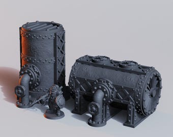 Gas and Oil Cannisters • Wargame Scatter Terrain • 2 pieces • FDM printed