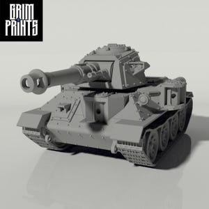 Grim T-34 Main Battle Tank • Modular • Grim Prints •  FDM Printed Wargaming Tank •