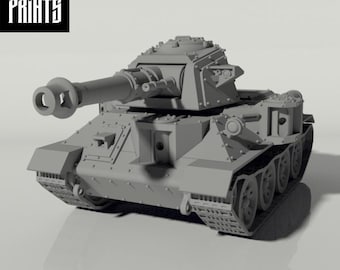 Grim T-34 Main Battle Tank • Modular • Grim Prints •  FDM Printed Wargaming Tank •