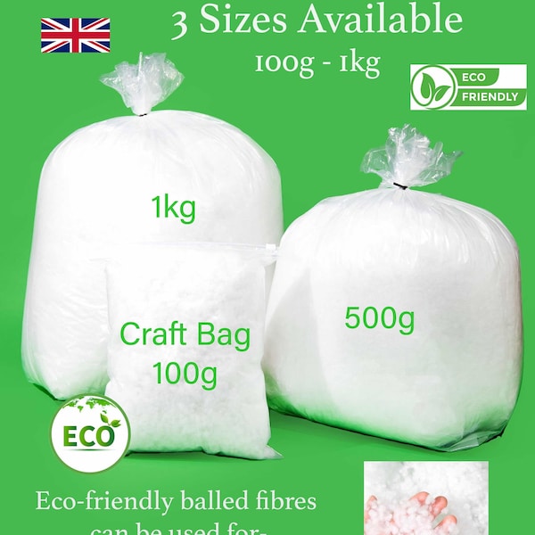 EcoBeanz Eco-Friendly Balled Fibres Bean Bag Filling 100% Recycled