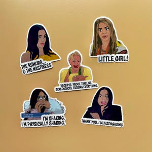Pacote com 13 adesivos de Donas de Casa Reais de Salt Lake City - Adesivos de Vinil à Prova D'água