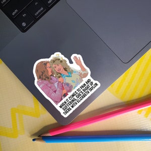 When It Comes To Pain And Suffering, She's Right Up... - Truvy Jones and Annelle Dupy Desoto - Steel Magnolias 2nd Edition Vinyl Sticker