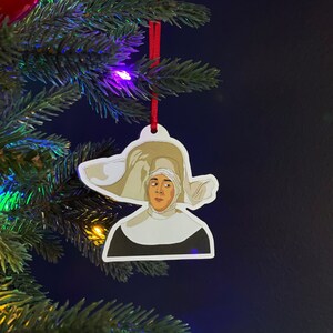 Pee Wee Disguised as a Nun - Pee Wee Herman - Pee Wee&#39;s Big Adventure Ornament