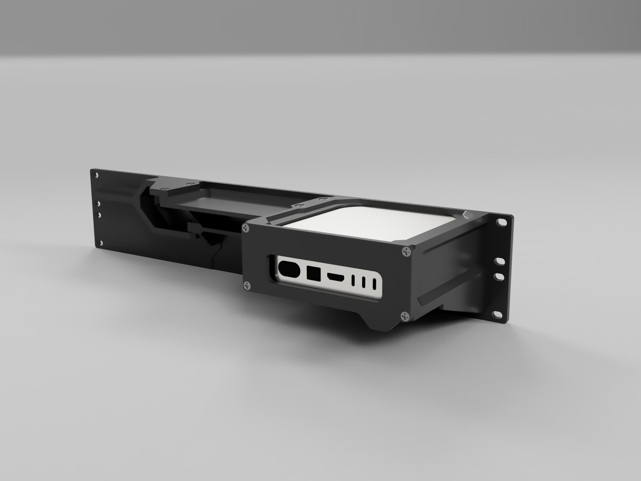 2U Rack Mount for 2024 M4 Mac Mini With Optimized Airflow & Front Power ...