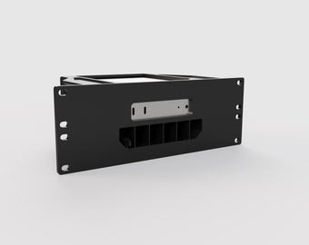2U 10" Rack Mount for 2024 M4 Mac Mini: Front Power Button, Optimized Airflow