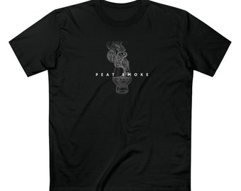 Whisky T-Shirt Peat Smoke // Men&#39;s Staple Tee