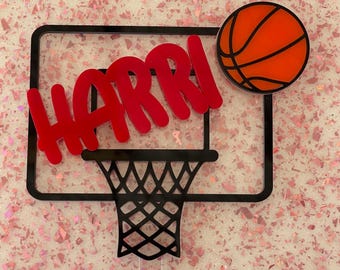Basketball Themed Cake Topper