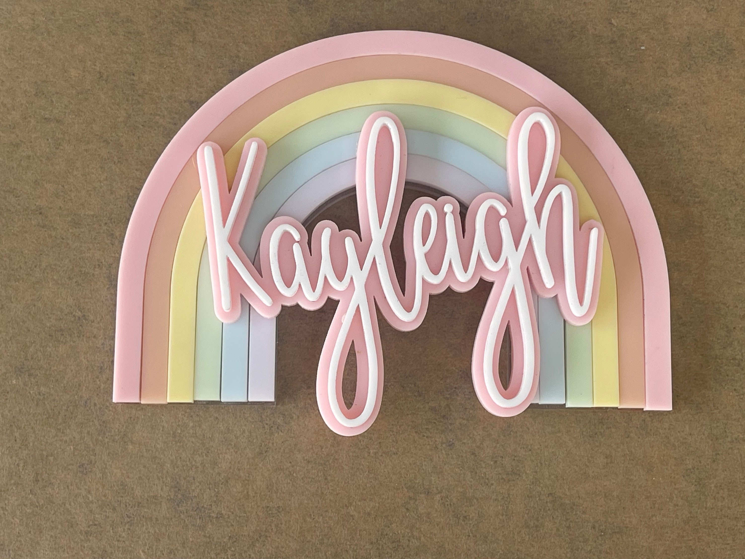 Lollypop and Rainbow set - cake toppers