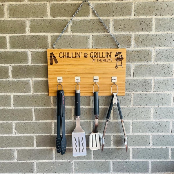 Bbq Utensil Holder Etsy