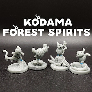 Kodama Forest Spirits / Nature Sprites - Dragon Trapper&#39;s Lodge - D&D Dungeons and Dragons / Pathfinder Tabletop Miniature Creatures
