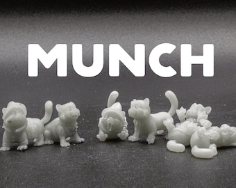 Munch - Munchkin Cat Cute Animal Wizard / Bard's Familiar / Pet - CastNPlay - D&D Dungeons and Dragons / Pathfinder Tabletop Miniature
