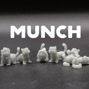 Munch - Munchkin Cat Cute Animal Wizard / Bard&#39;s Familiar / Pet - CastNPlay - D&D Dungeons and Dragons / Pathfinder Tabletop Miniature