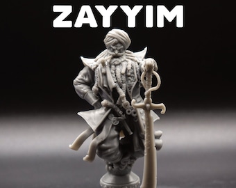 Dread Captain Zayyim - Genie Pirate - Hunt for The Last Sea Angel - Dragon Trapper's Lodge - D&D Dungeons and Dragons Tabletop Miniature