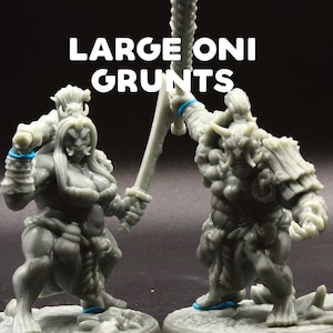 Large Oni Grunts - Demon Warriors / Samurai - Artisan Guild - D&D Dungeons and Dragons / Pathfinder Tabletop Miniature Monsters