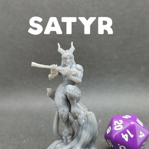 Satyr - Printed Obsession - Story Teller - D&D Dungeons and Dragons / Pathfinder Tabletop Miniature Monster