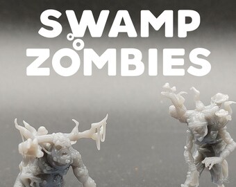 Swamp Zombies - CastnPlay - D&D Dungeons and Dragons / Pathfinder Tabletop Miniature Monster Undead