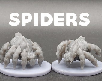 Spiders - Brayan Nafarrate - D&D Dungeons and Dragons / Pathfinder Tabletop Miniature