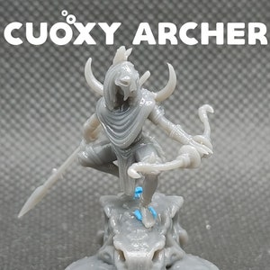 Jungle Huntress / Archer - Cuoxy - Dragon Trapper&#39;s Lodge - D&D Dungeons and Dragons / Pathfinder Tabletop Miniature Character