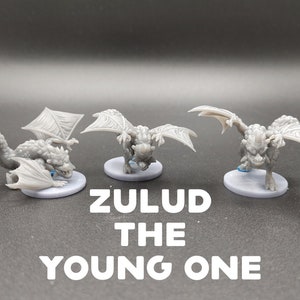 Zulud the Young One - Wyvern - CastnPlay - D&D Dungeons and Dragons / Pathfinder Tabletop Miniature Monster