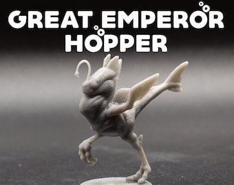 Great Emperor Hopper - Lizard Swamp Familiar Glow Hopper - Dragon Trapper's Lodge - D&D Dungeons and Dragons / Pathfinder Tabletop Miniature