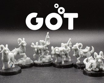 Got - Goat Animal Familiar Fighter / Climber's Familiar / Pet - CastNPlay - D&D Dungeons and Dragons / Pathfinder Tabletop Miniature
