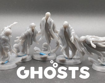 Ghosts - Spirits - Monolith Arts - Lost Souls - D&D Dungeons and Dragons / Pathfinder Tabletop Miniature