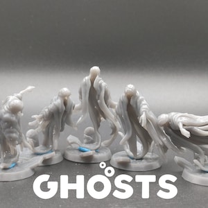 Ghosts - Spirits - Monolith Arts - Lost Souls - D&D Dungeons and Dragons / Pathfinder Tabletop Miniature