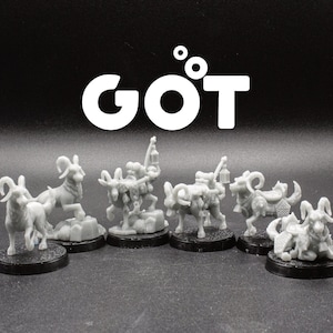 Got - Goat Animal Familiar Fighter / Climber&#39;s Familiar / Pet - CastNPlay - D&D Dungeons and Dragons / Pathfinder Tabletop Miniature
