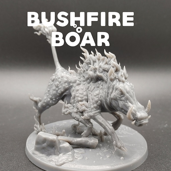 Bushfire Boar - Dragon Trapper's Lodge - D&D Dungeons and Dragons / Pathfinder Tabletop Miniature Monster