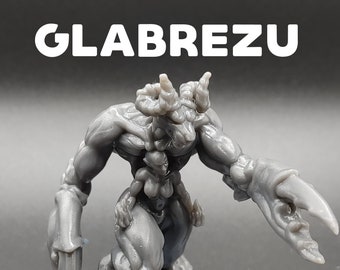 Glabrezu/Demonio con garras - Obsesión impresa - El infierno no tiene furia - Monstruo en miniatura de mesa de D&D Dungeons and Dragons / Pathfinder