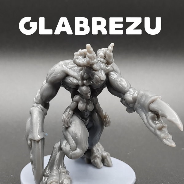 Glabrezu/Clawed Handed Demon - Printed Obsession - Hell Hath No Fury - D&D Dungeons and Dragons / Pathfinder Tabletop Miniature Monster