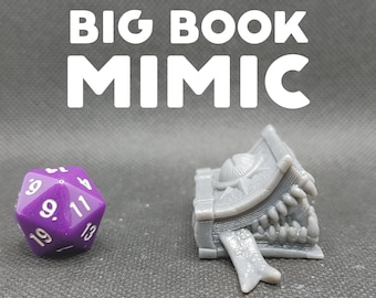 Big Book Mimic / Tome Mimic - Brayan Nafarrate - D&D Dungeons and Dragons / Pathfinder Tabletop Miniature Monster
