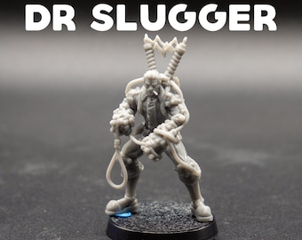 Dr Slugger - Armorer Mad Scientist - Artificer Brawler - Ghast Busters-  Printed Obsession - D&D Dungeons and Dragons Tabletop Miniature