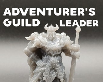 Adventurer's Guild Leader - Barbarian - CastnPlay - D&D Dungeons and Dragons / Pathfinder Tabletop Miniature