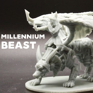 Millennium Beast / Egyptian Anubis Rider - CastNPlay - D&D Dungeons and Dragons / Pathfinder / Wargaming Tabletop Miniature