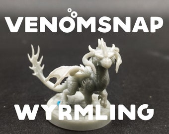 Venomsnap Wyrmling - Baby Dragon - Dragon Trapper&#39;s Lodge - D&D Dungeons and Dragons / Pathfinder Tabletop Miniature