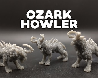 Ozark Howlers - Oso lobo - Cryptids of the Darkwoods - Obsesión impresa - D&D Dungeons and Dragons / Pathfinder Tabletop Miniature Monster