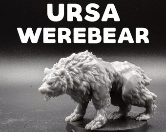 Ursa Werebear - Dire Bear Druid Wildshape Animal - Printed Obsession - D&D Dungeons and Dragons / Pathfinder Tabletop Miniature Monster
